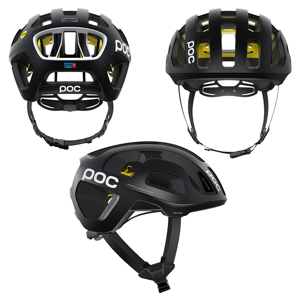 POC Octal MIPS Helmet - S - Uranium Black Matte