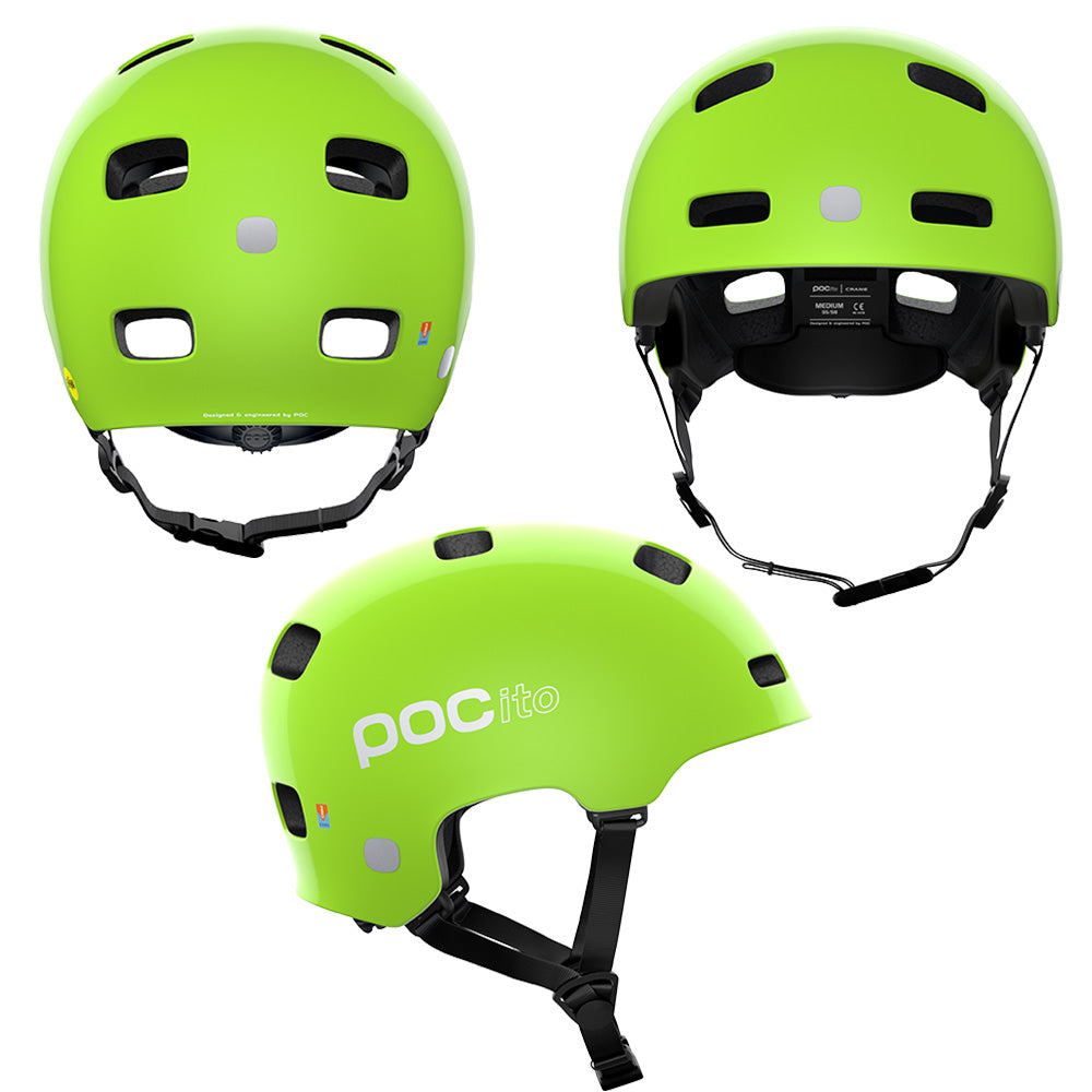 POC POCito Crane MIPS Helmet - M-L - Fluorescent Yellow - Green