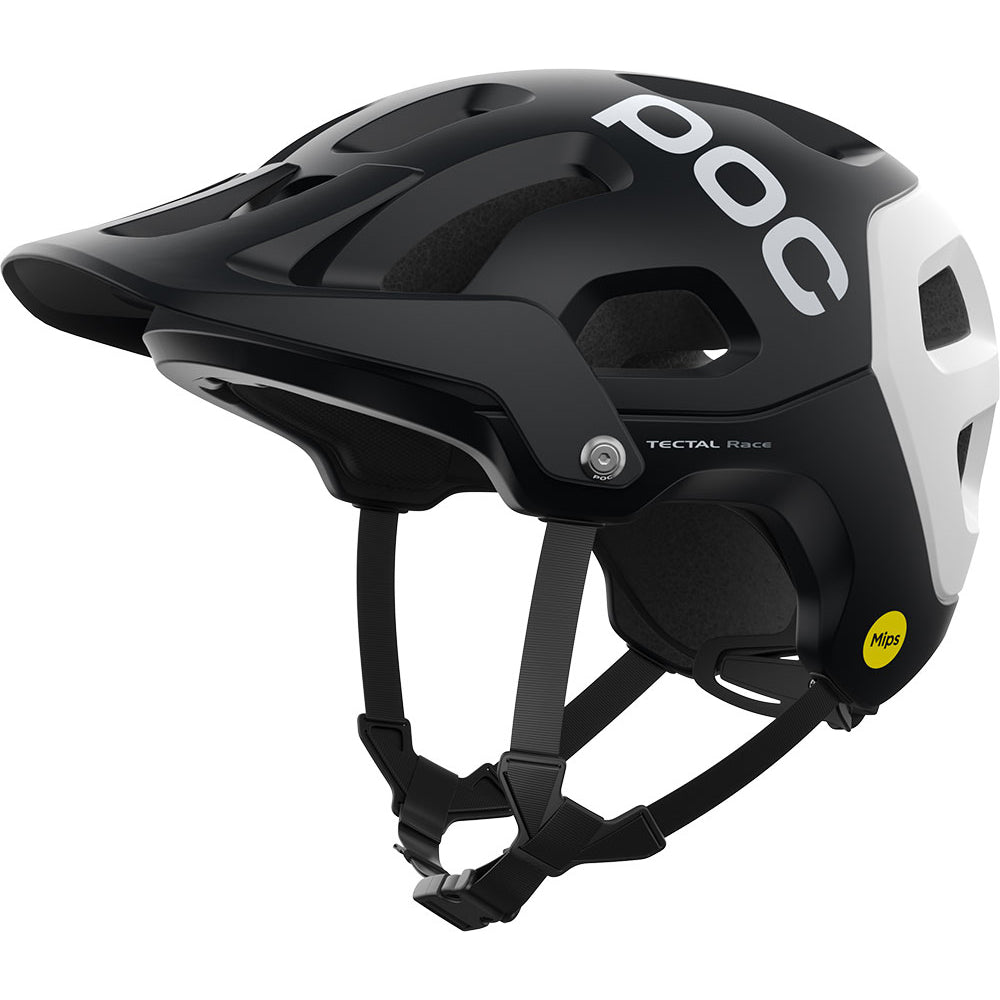 POC Tectal Race MIPS Helmet - L - Uranium Black - Hydrogen White Matte