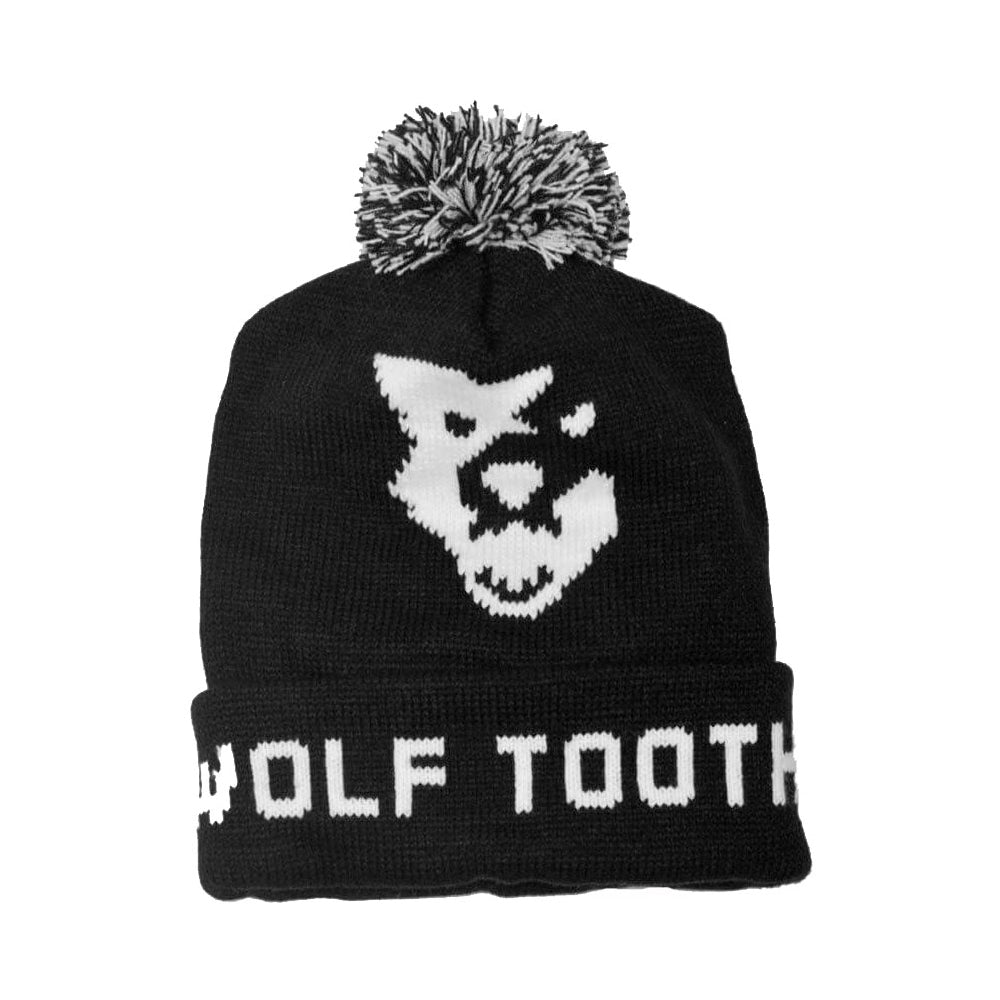 Wolf Tooth Pom Pom Beanie - Black