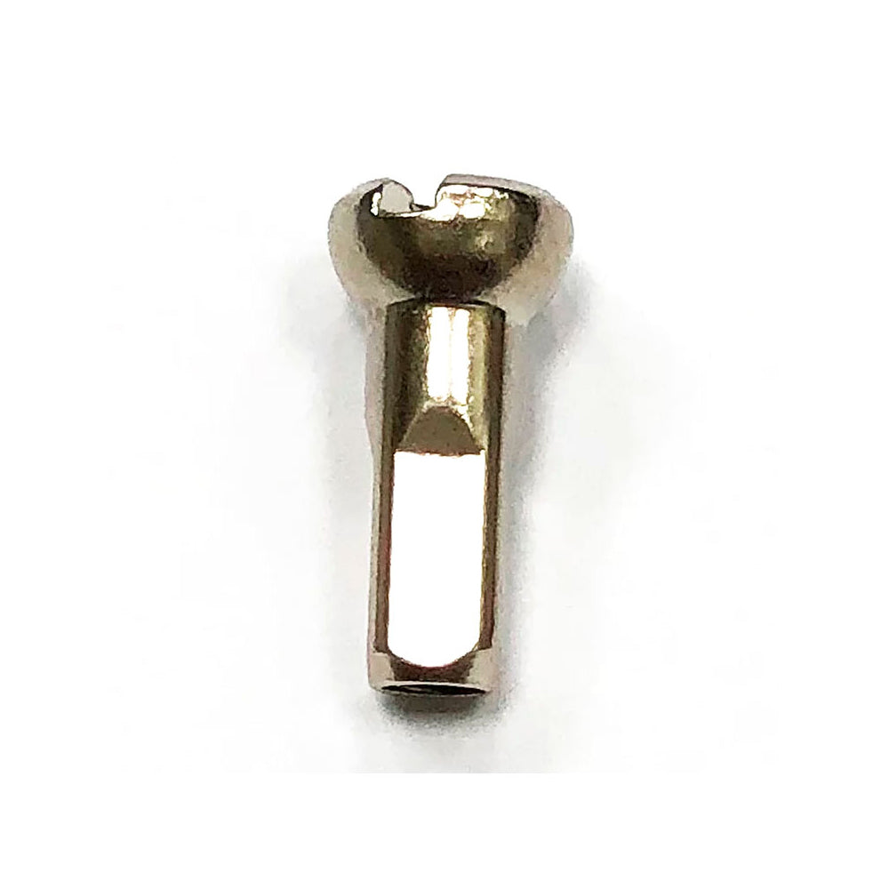 Pillar Brass Nipple - Nickel - Standard - 2.0mm-14g - 12mm Long - Box Of 100
