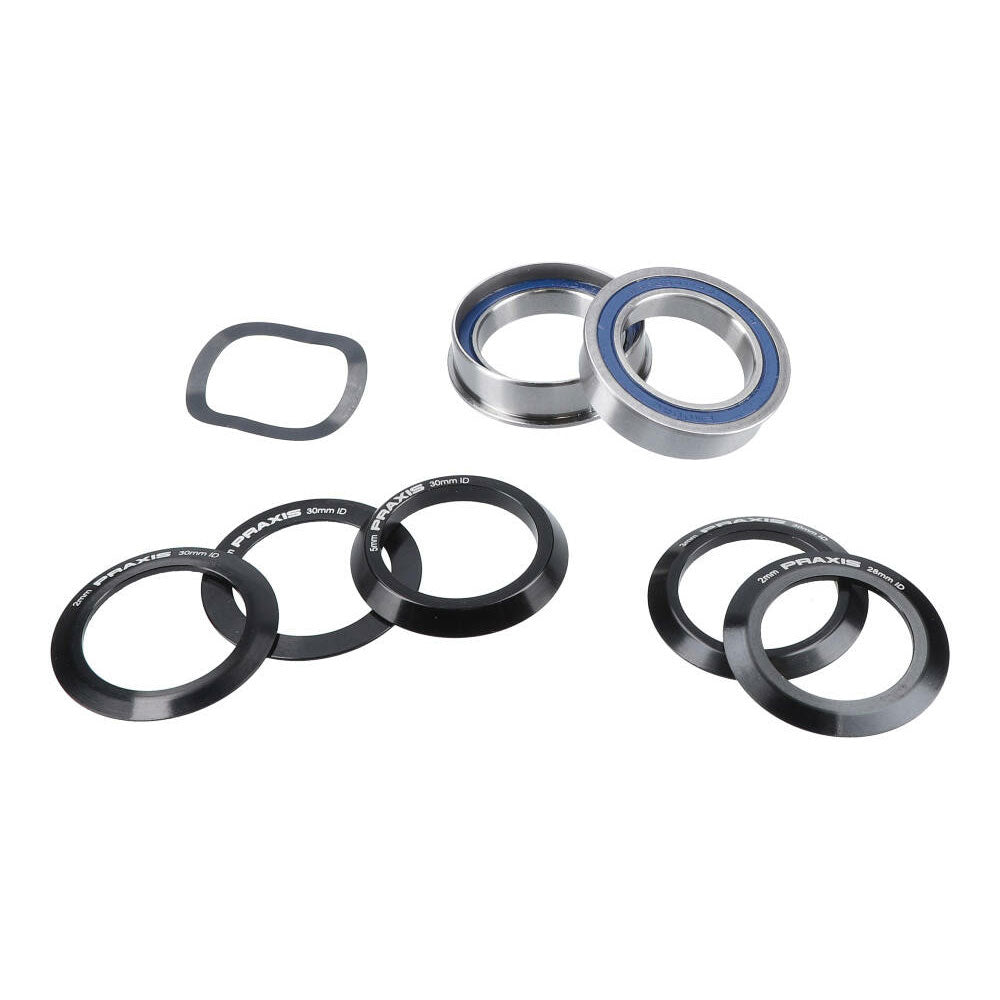 Praxis 30mm M30 THRU PF30 Bottom Bracket - 30mm - PF30 - 68-73mm Shell