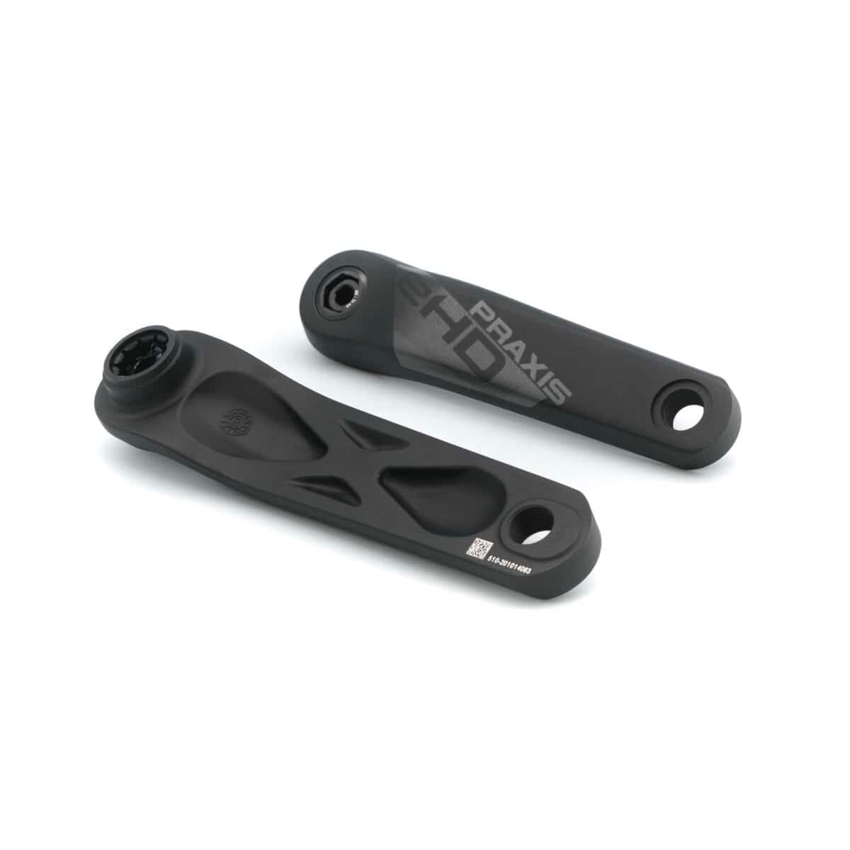 Praxis eCrank Alloy Crank Arms - ISIS - No Spider - No Chainring - Black - 160mm