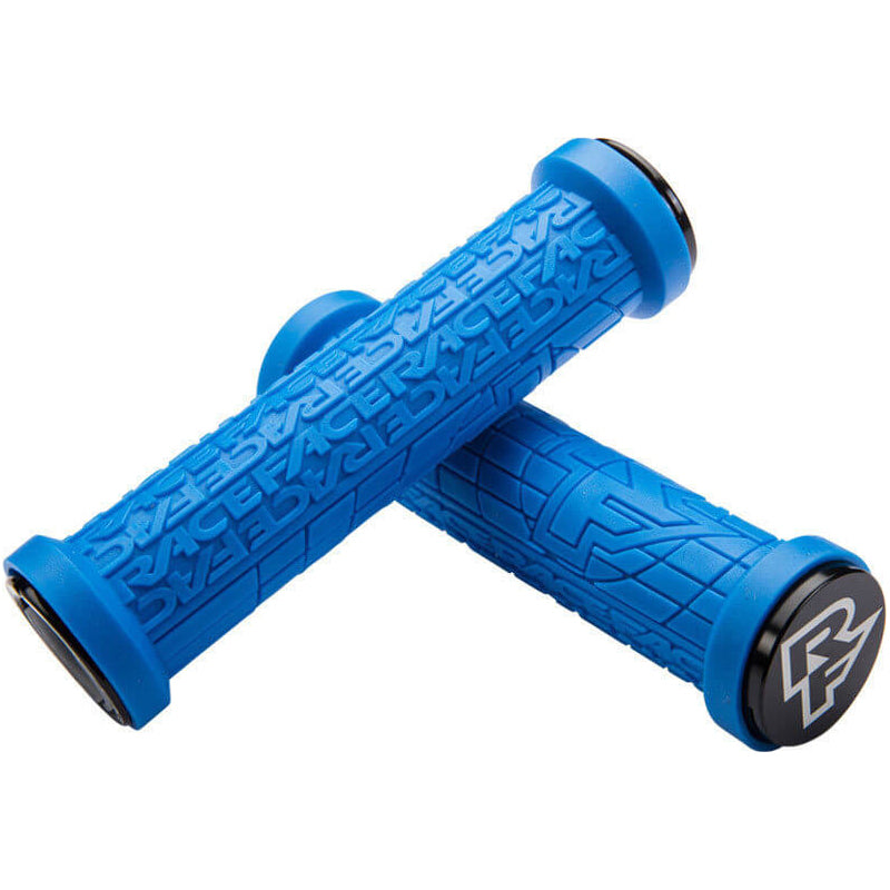 Race Face Grippler Lock On Grips - Blue With Black Clamps - 30mm