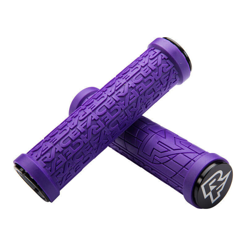 Race Face Grippler Lock On Grips - Purple With Black Clamps - 30mm