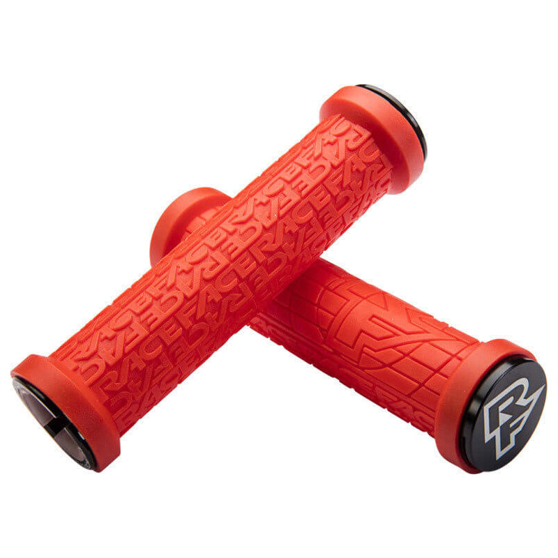 Race Face Grippler Lock On Grips - Red With Black Clamps - 30mm