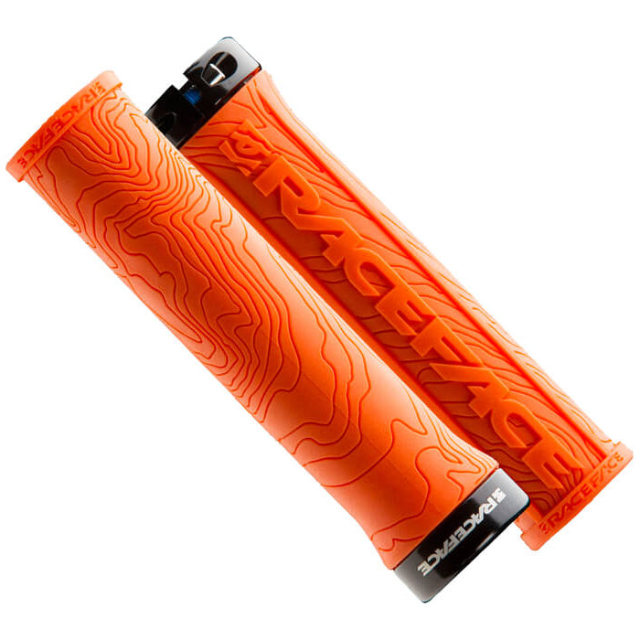 Race Face Half Nelson Lock On Grips - Orange With Black Clamps