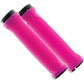 Race Face Love Handle Lock On Grips - Neon Marcel Pink With Black Clamps