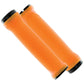 Race Face Love Handle Lock On Grips - Neon Orange With Black Clamps