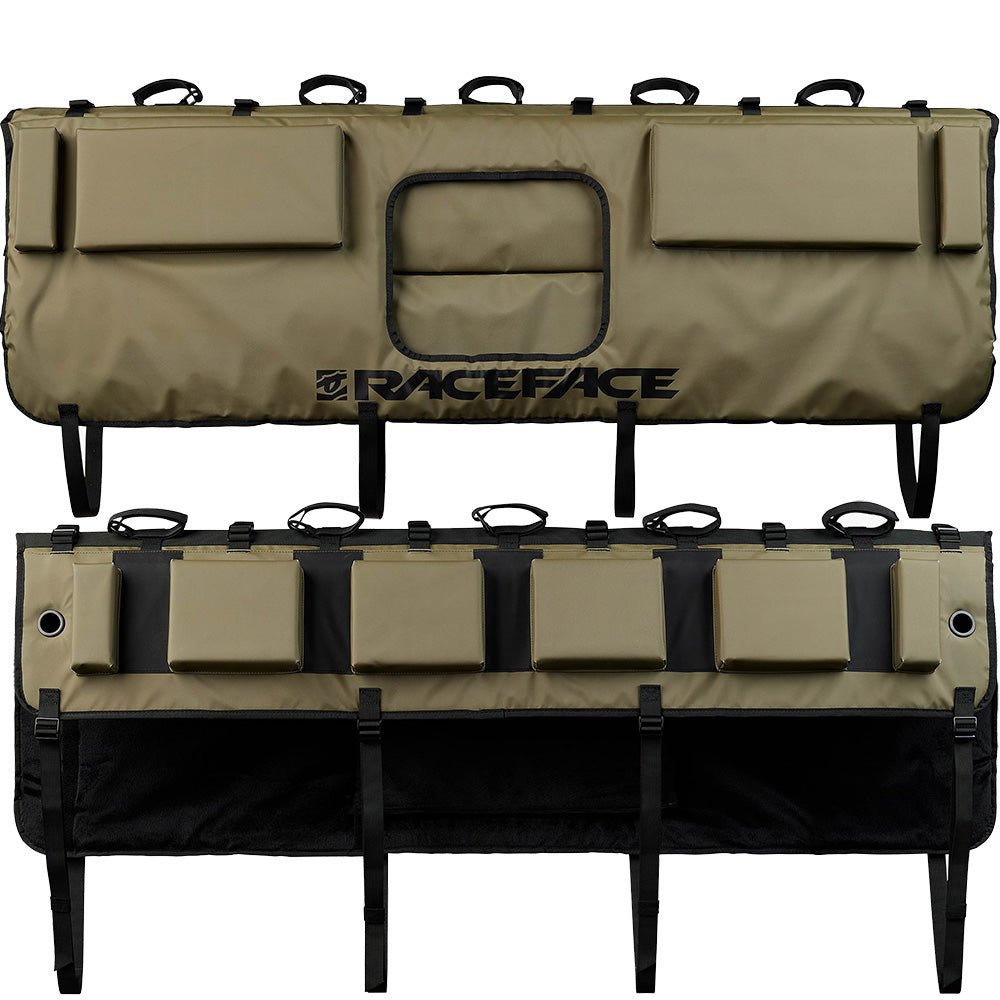 Race Face T2 Tailgate Pad - Olive - Mid