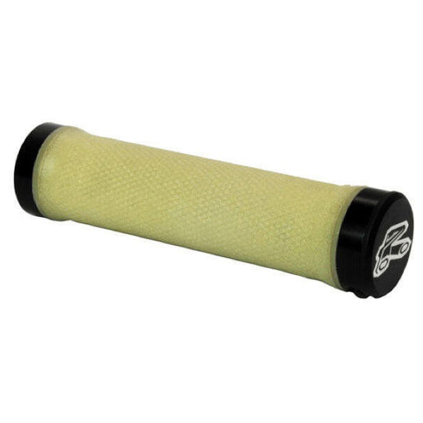 Renthal MTB Lock On Grips - Gold With Black Clamps - Kevlar