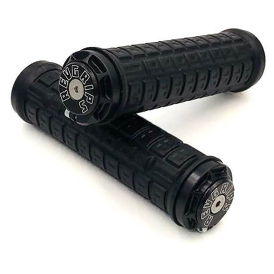 RevGrips Pro Series Grips - Black With Black Clamps - L