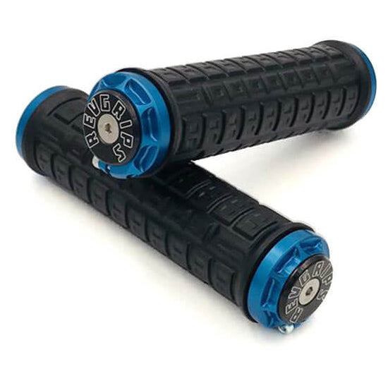 RevGrips Pro Series Grips - Black With Blue Clamps - L