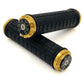 RevGrips Pro Series Grips - Black With Gold Clamps - L