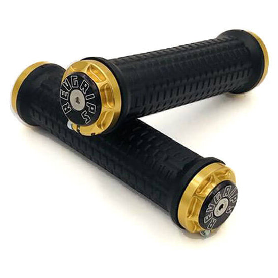 RevGrips Pro Series Grips - Black With Gold Clamps - M