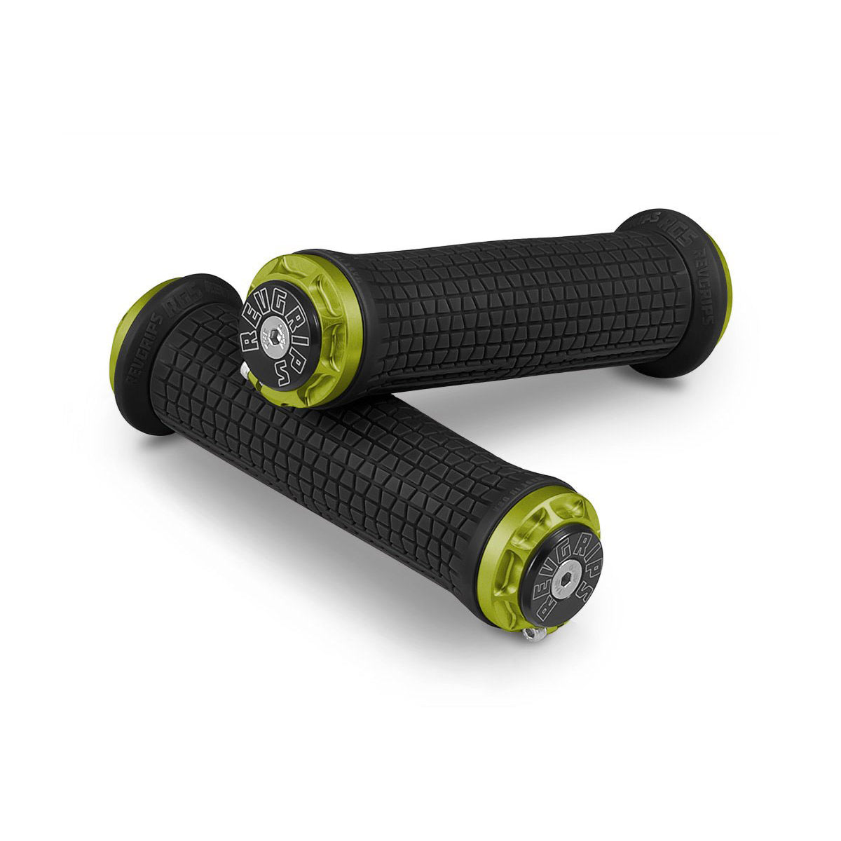 RevGrips Pro Series Grips - Black With Green Clamps - RG4