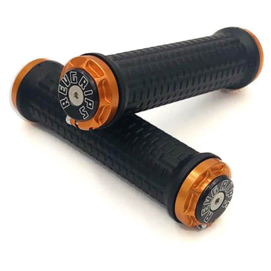RevGrips Pro Series Grips - Black With Orange Clamp - M