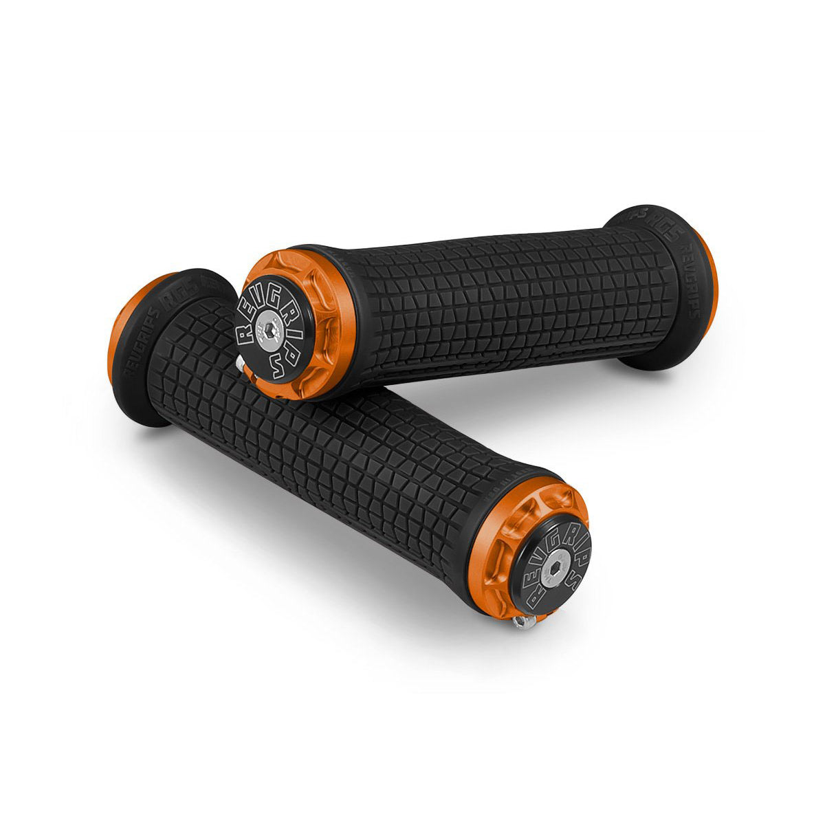 RevGrips Pro Series Grips - Black With Orange Clamps - RG4