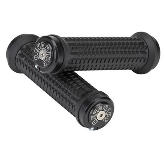 RevGrips Race Series Grips - Black With Black Clamps - M