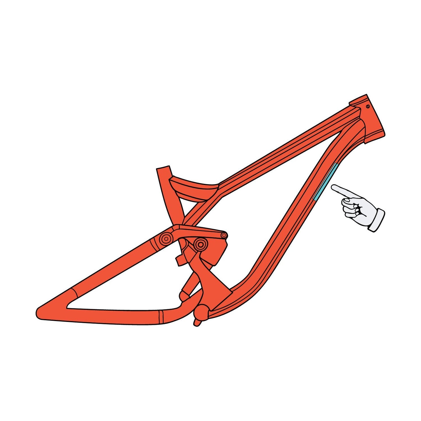 RideWrap Shuttle Armour Downtube Protector