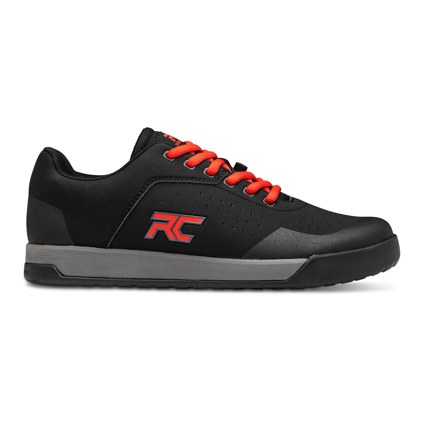 Ride Concepts Hellion Flat Shoes - US 12.0 - Black - Red