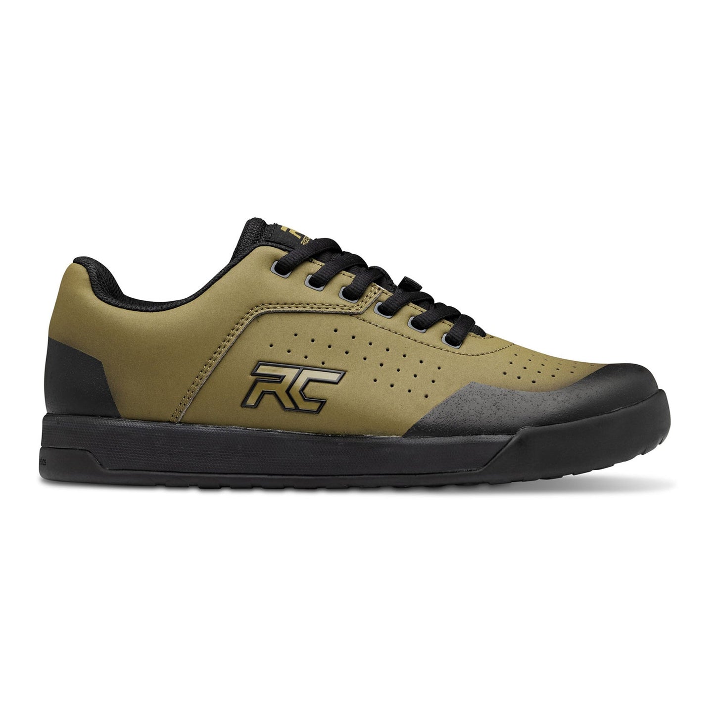 Ride Concepts Hellion Flat Shoes - US 8.0 - Olive - Black