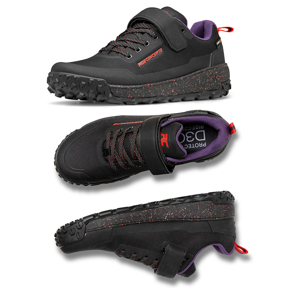 Ride Concepts Tallac Men's Clipless Shoes - US 8.0 - Black - Red