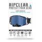 Ripclear 100 Armega Goggle Lens Protector - 2 Pack - One Size Fits Most