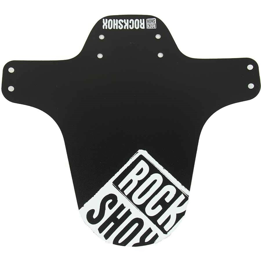 Rockshox Mud Guard Fender - Black - White Distressed
