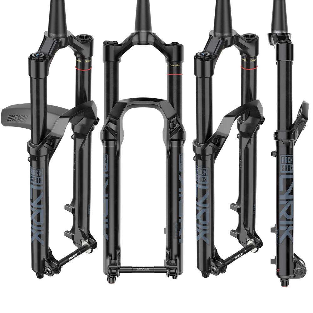 Rockshox Lyrik Select Charger RC Debonair+ D1 Fork - 27.5 Inch - 160mm - 15x110mm Boost - 37mm - Maxle Stealth - 2023 - Tapered 1 1-8-1.5 Inch - Gloss Black