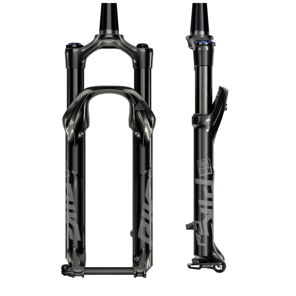 Rockshox Pike DJ Solo Air A4 Fork - Gloss Black - 15x100mm - QR Lever - 40mm - 100mm - 2021 - Tapered 1 1-8-1.5 Inch - 26 Inch