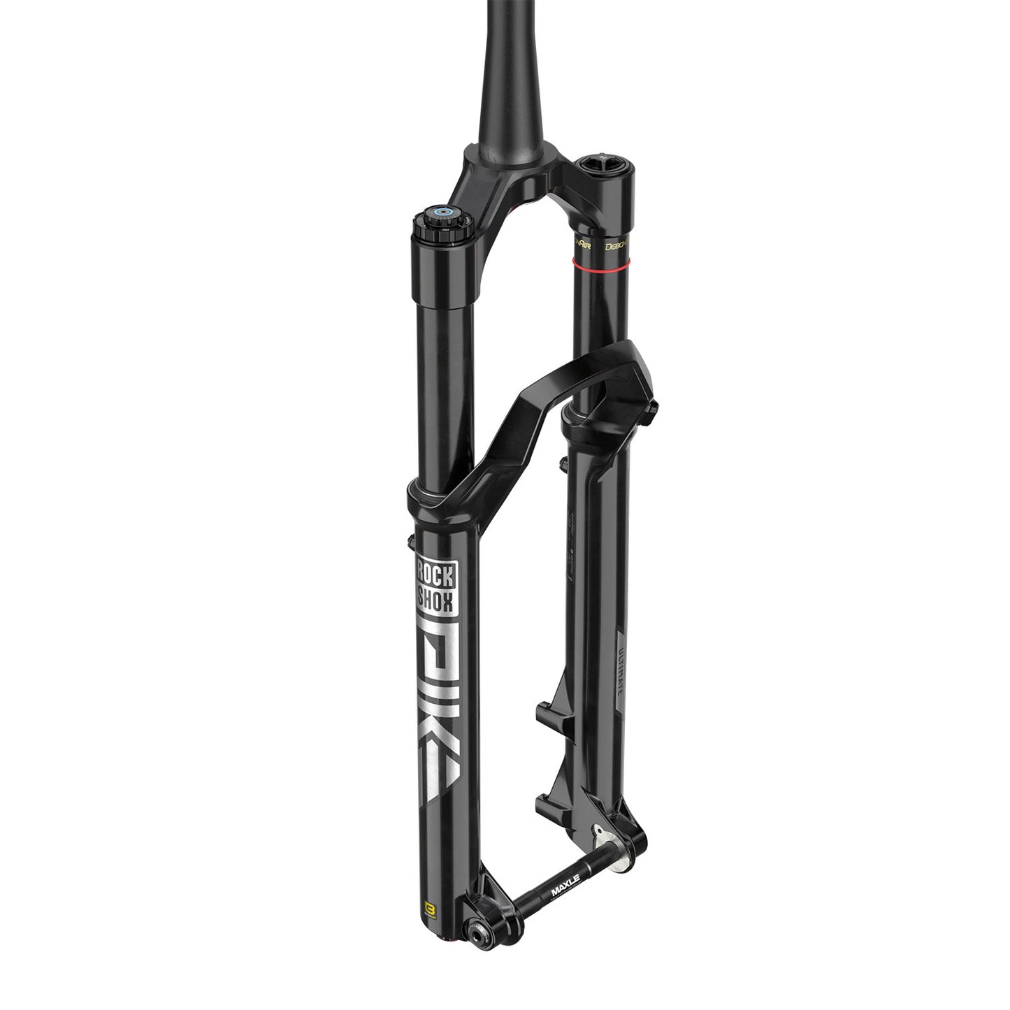 Rockshox Pike Ultimate Charger 3 RC2 Debonair+ C1 Fork - Gloss Black - 15x110mm Boost - Maxle Stealth - 44mm - 130mm - 2023 - Tapered 1 1-8-1.5 Inch - 27.5 Inch