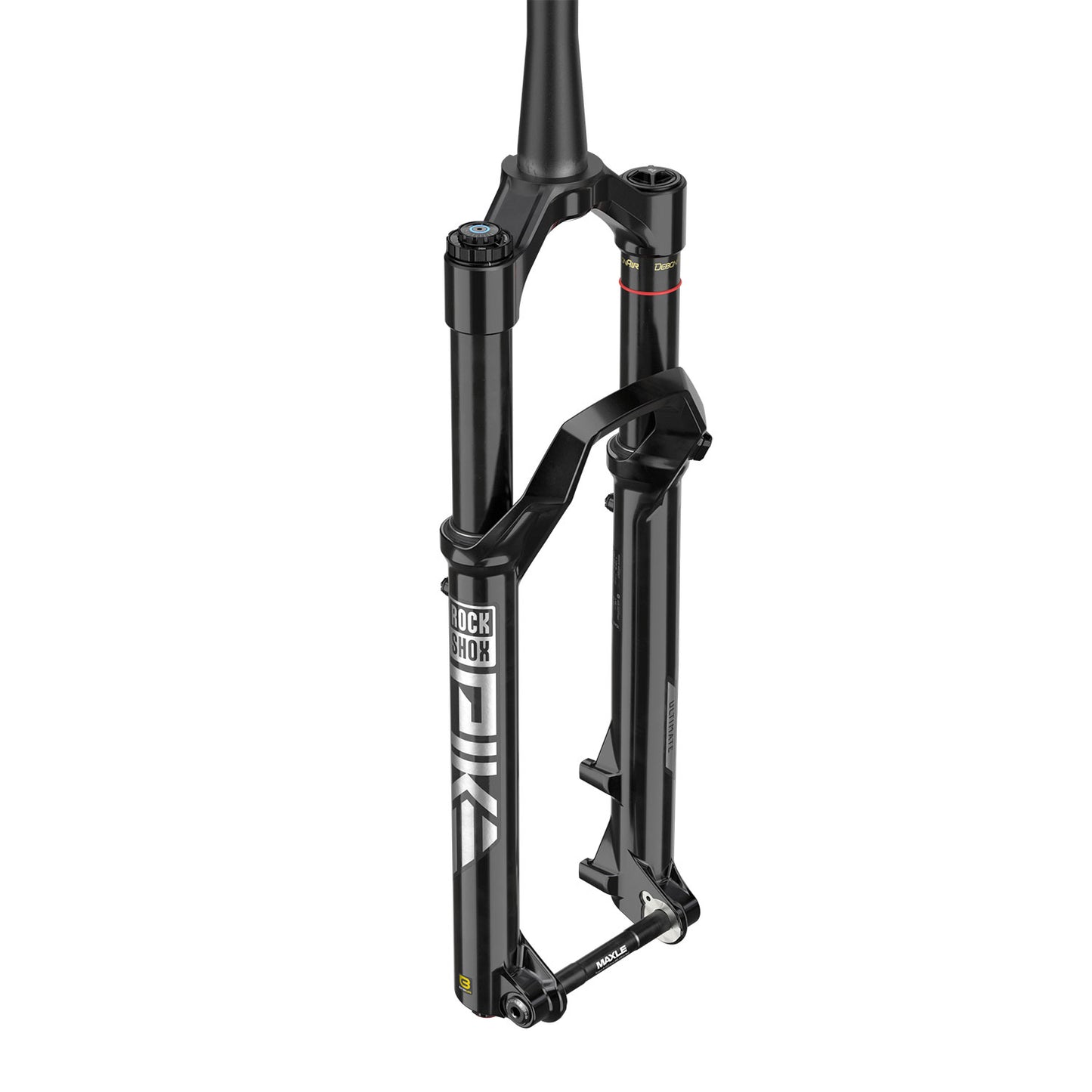 Rockshox Pike Ultimate Charger 3 RC2 Debonair+ C1 Fork - Gloss Black - 15x110mm Boost - Maxle Stealth - 37mm - 120mm - 2023 - Tapered 1 1-8-1.5 Inch - 27.5 Inch