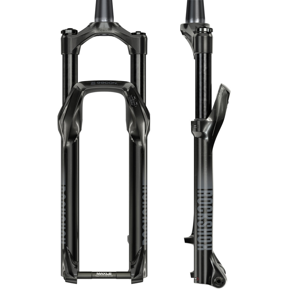 Rockshox Recon Silver RL Solo Air D1 Fork - Gloss Black - QRx100mm - QR Lever - 42mm - 100mm - 2021 - 1 1-8th Inch - 27.5 Inch