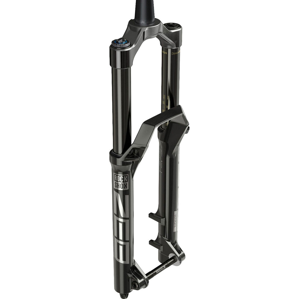 Rockshox Zeb Ultimate Charger 2.1 RC2 Debonair A1 Fork - Gloss Black - 15x110mm Boost - Maxle Stealth - 44mm - 190mm - 2021 - Tapered 1 1-8-1.5 Inch - 27.5 Inch