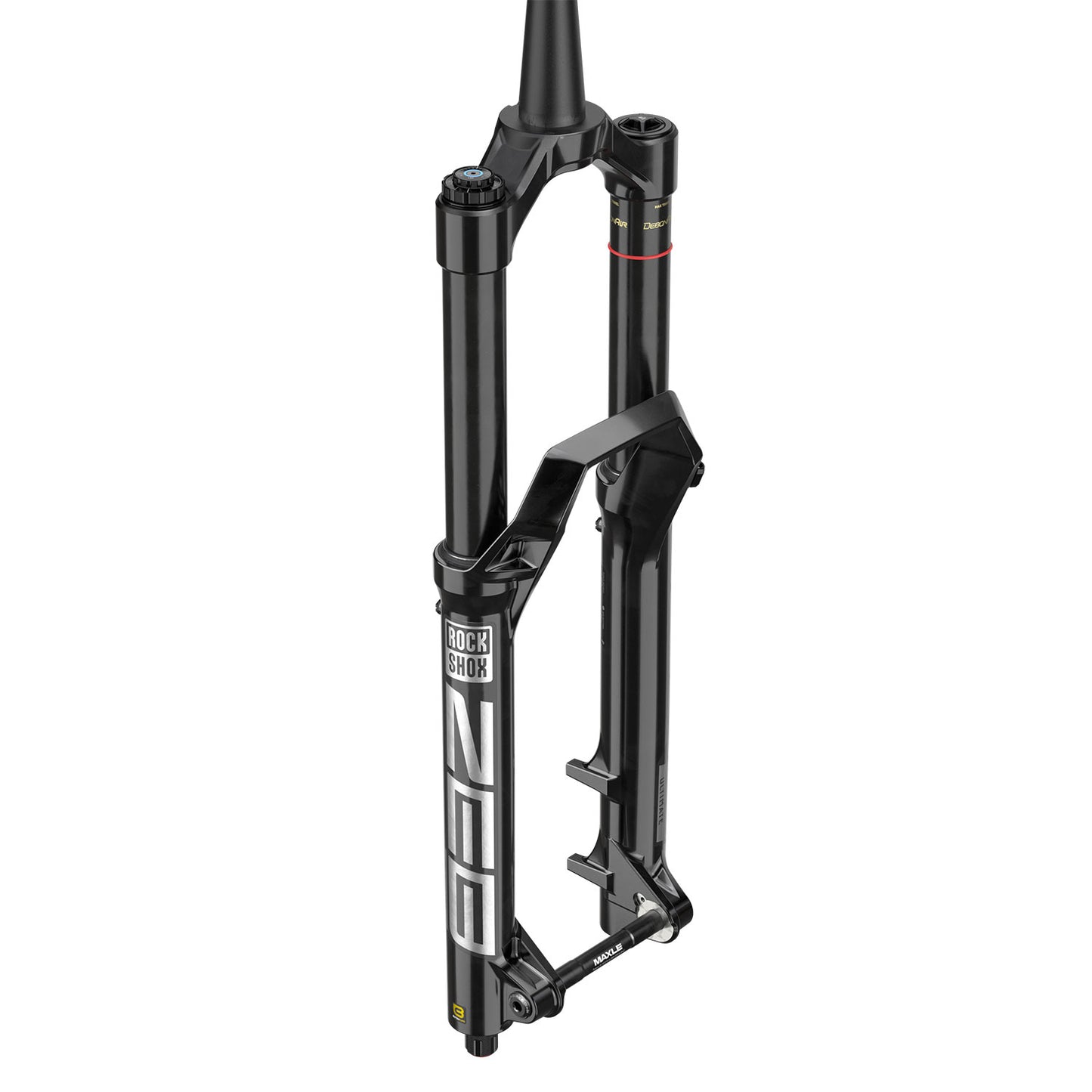Rockshox Zeb Ultimate Charger 3 RC2 Debonair+ A2 Fork - Gloss Black - 15x110mm Boost - Maxle Stealth - 44mm - 160mm - 2023 - Tapered 1 1-8-1.5 Inch - 27.5 Inch