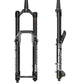 Rockshox Zeb Ultimate Charger 3 RC2 Debonair+ A2 Fork - Gloss Black - 15x110mm Boost - Maxle Stealth - 44mm - 170mm - 2023 - Tapered 1 1-8-1.5 Inch - 29 Inch