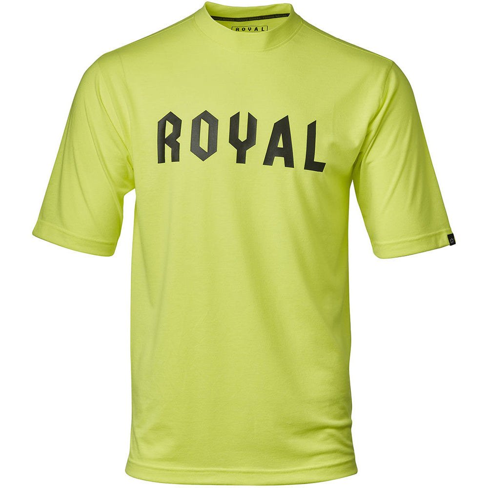 Royal Racing Core Short Sleeve Jersey - M - Flo Yellow Heather