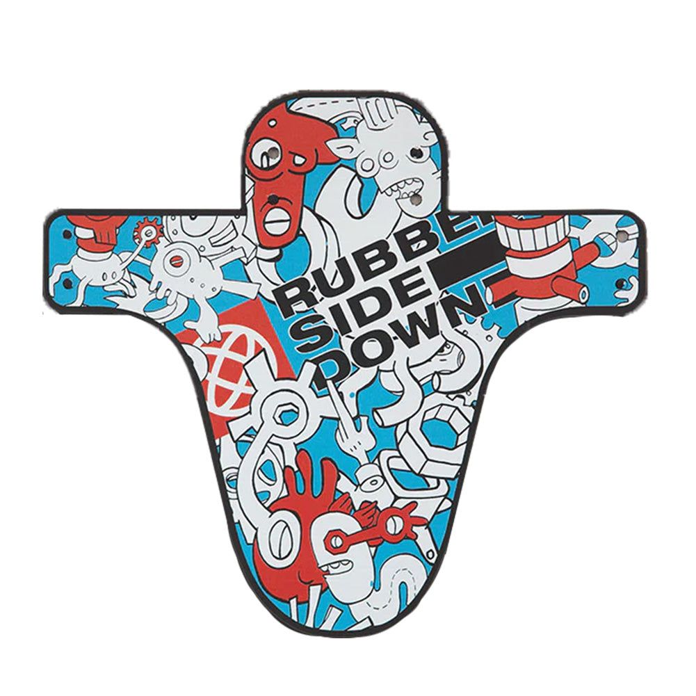 Rubber Side Down Artist Series Mud Guard - Limited Edition Blue