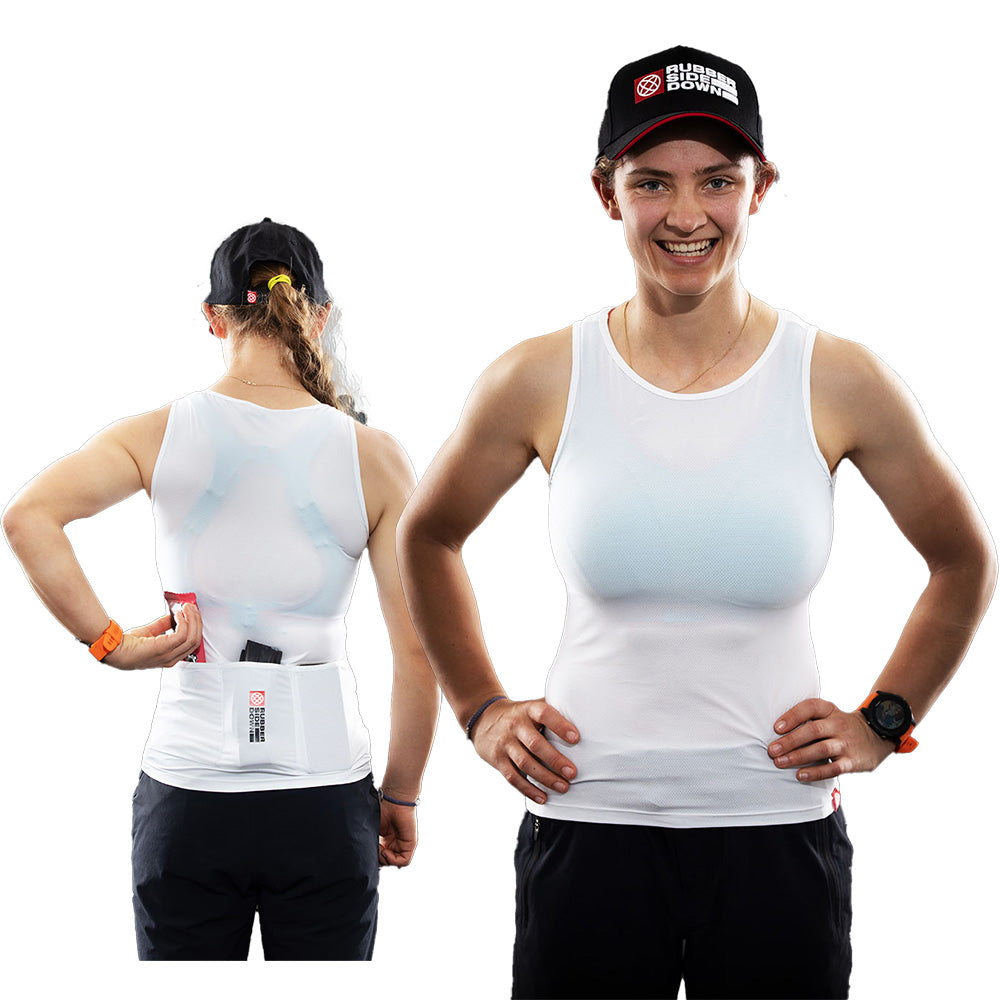 Rubber Side Down Women's Cargo Base Layer - Women's S - White