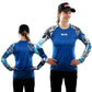 Rubber Side Down Women's Jungle Long Sleeve Jersey - Women's S - Blue