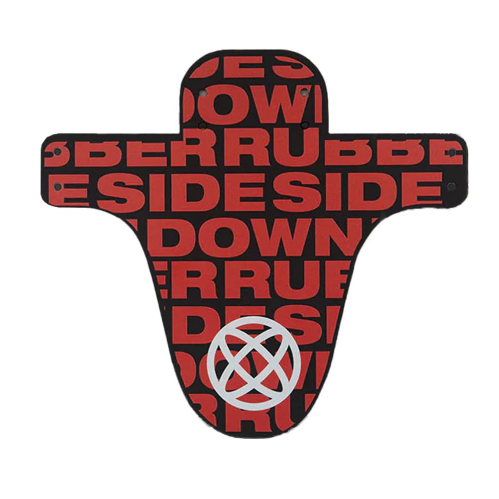 Rubber Side Down Mud Guard - Red