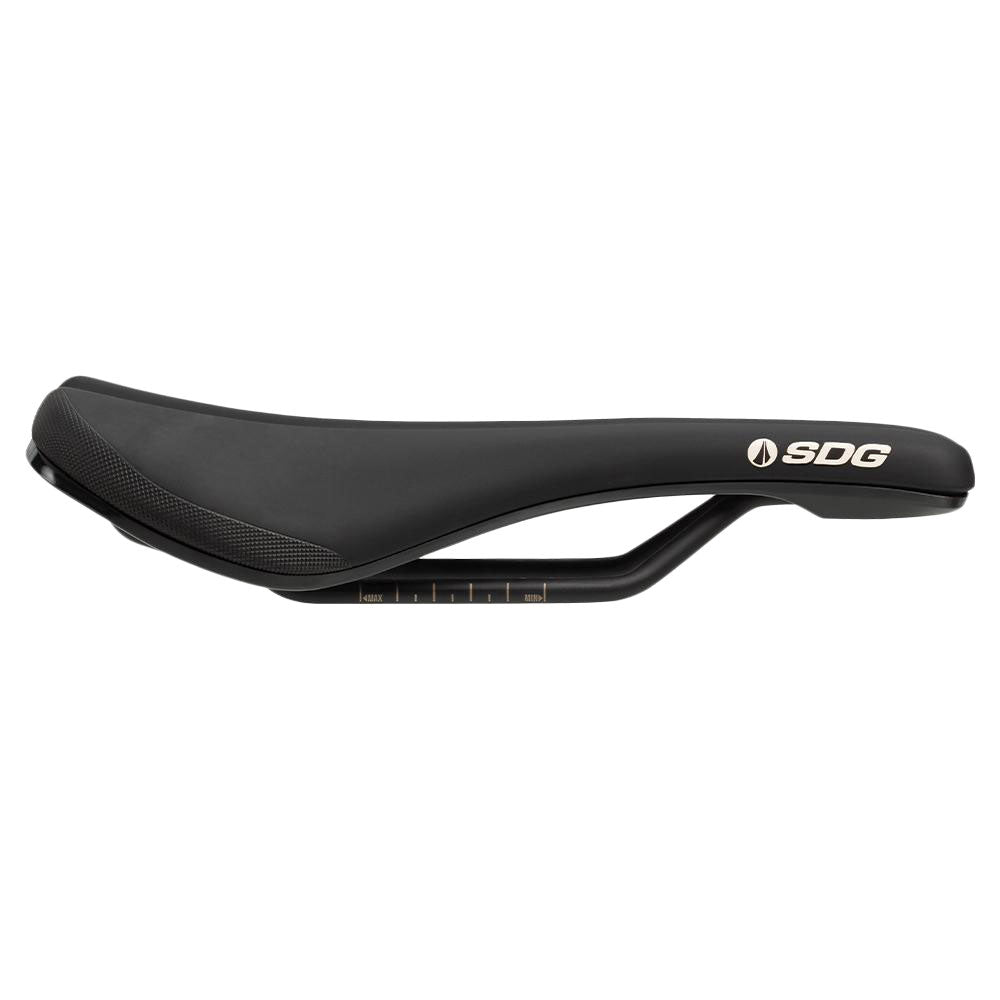 SDG Bel-Air 3.0 Saddle - Black - White - Sport - Steel Rails