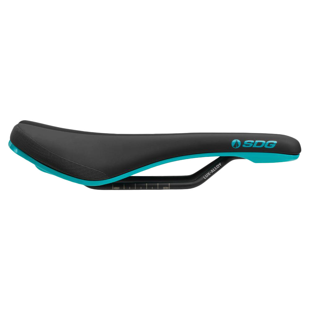 SDG Bel-Air 3.0 Saddle - Turquoise - Lux-Alloy Rails
