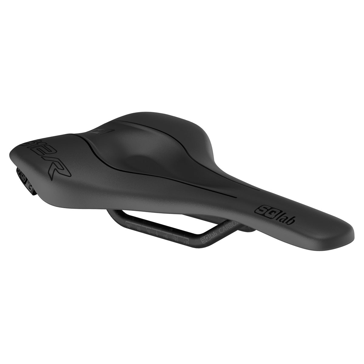 SQLab 612R Ergowave Carbon Saddle - Black - Carbon Rails - 140mm Wide