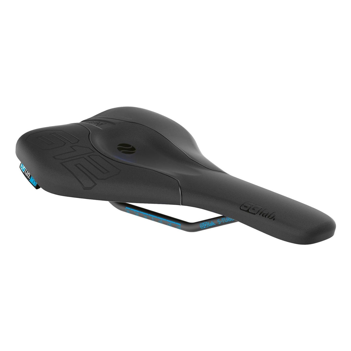 SQLab 612 Ergowave Active S-Tube Saddle - Black - S-Tube Rails - 130mm Wide