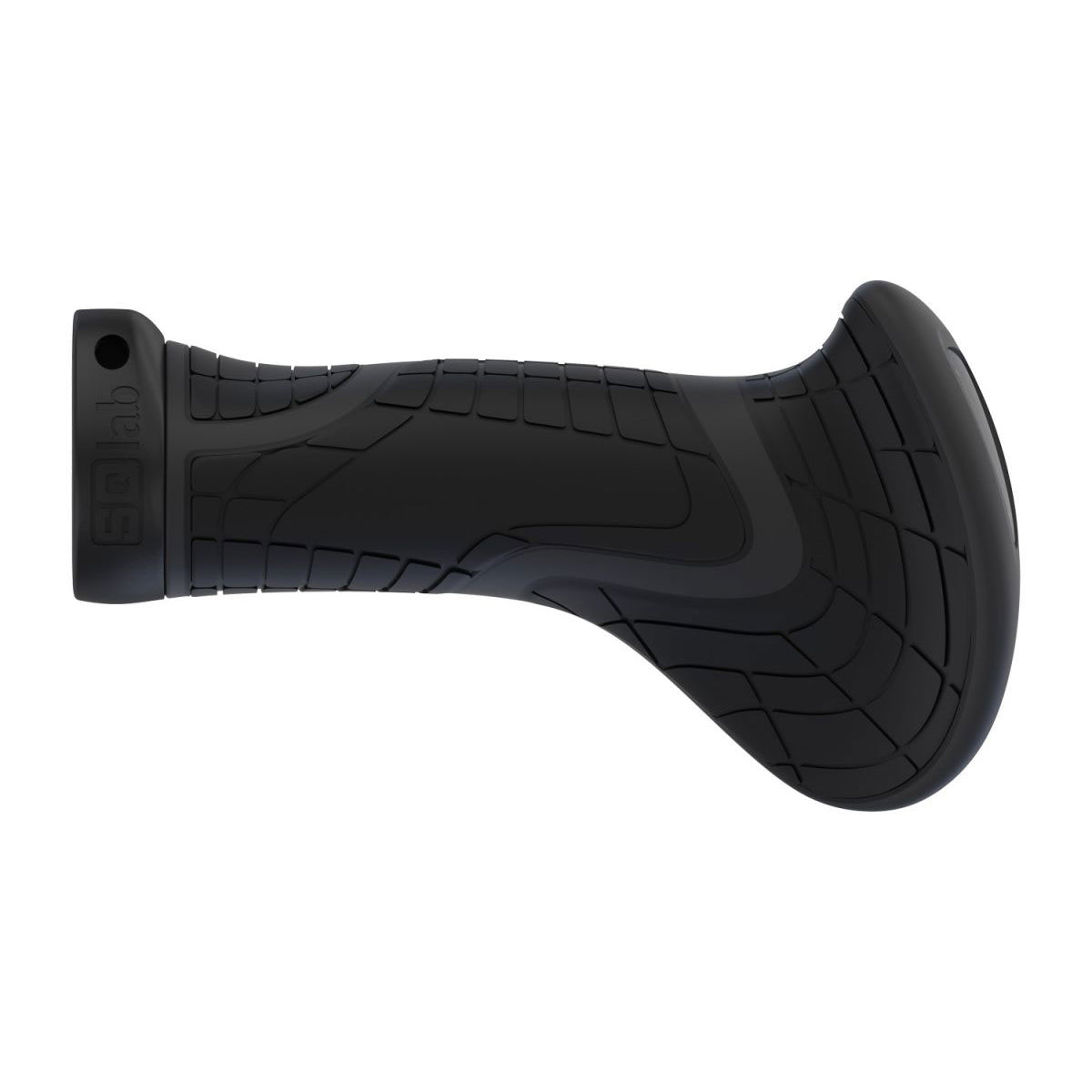 SQLab 702 Ergonomic Lock On Grips - Black With Black Clamps - L