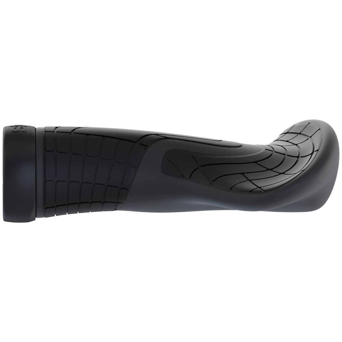 SQLab 702 Ergonomic Lock On Grips - Black With Black Clamps - L