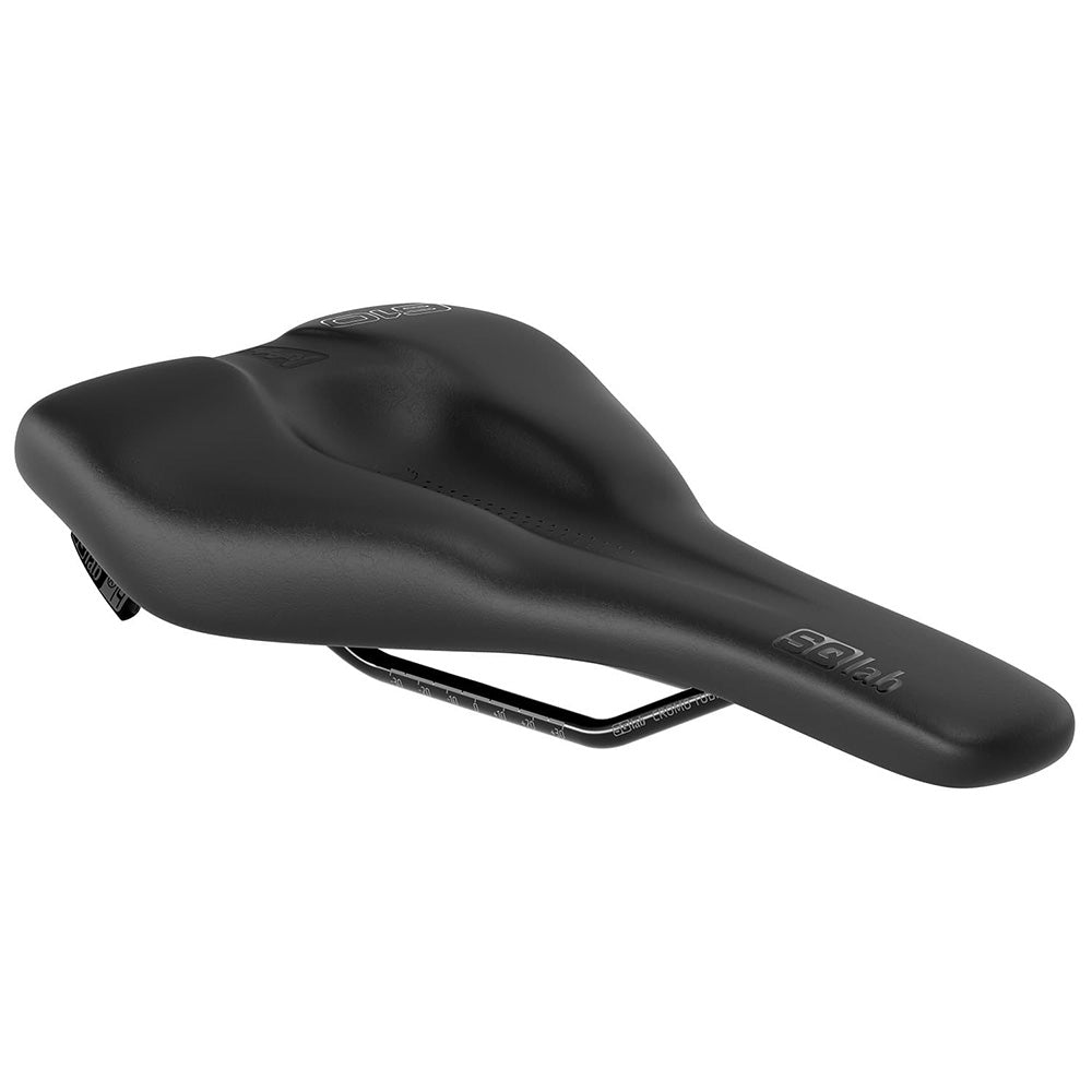 SQLab 610 Ergolux Active 2.1 Saddle - Black - Cr-Mo Rails - 160mm Wide