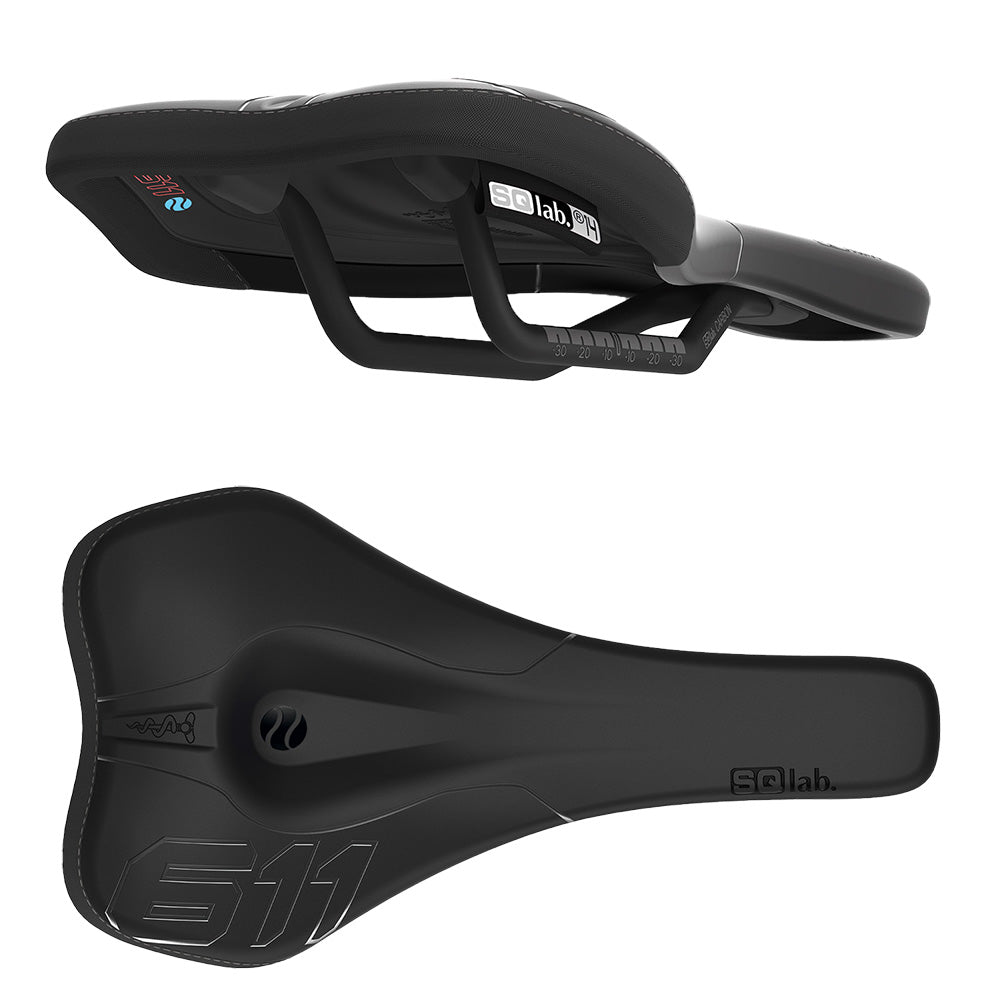 SQlab 611 Ergowave Saddle - Chromium Mountain Bike Saddle For All Mountain & Enduro